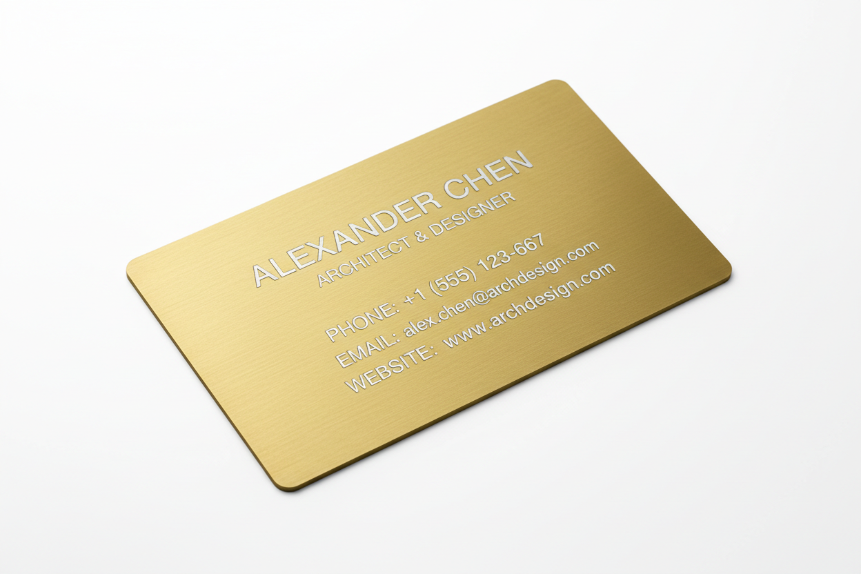 Gold with Silver Lettering