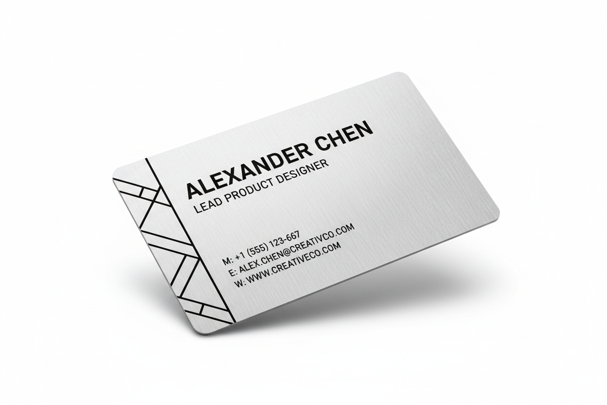 Silver with Black Lettering