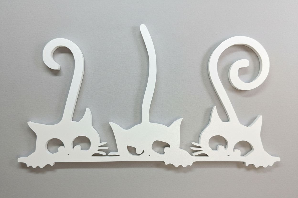 White Cats Wall Art